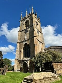 Tower against blue sky
